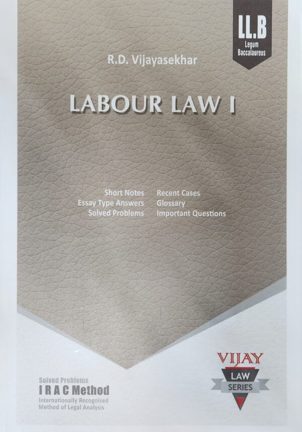 Buy Labour Law - I | VIJAY LAW SERIES | R D VIJAYASEKHAR | 7TH EDITION |