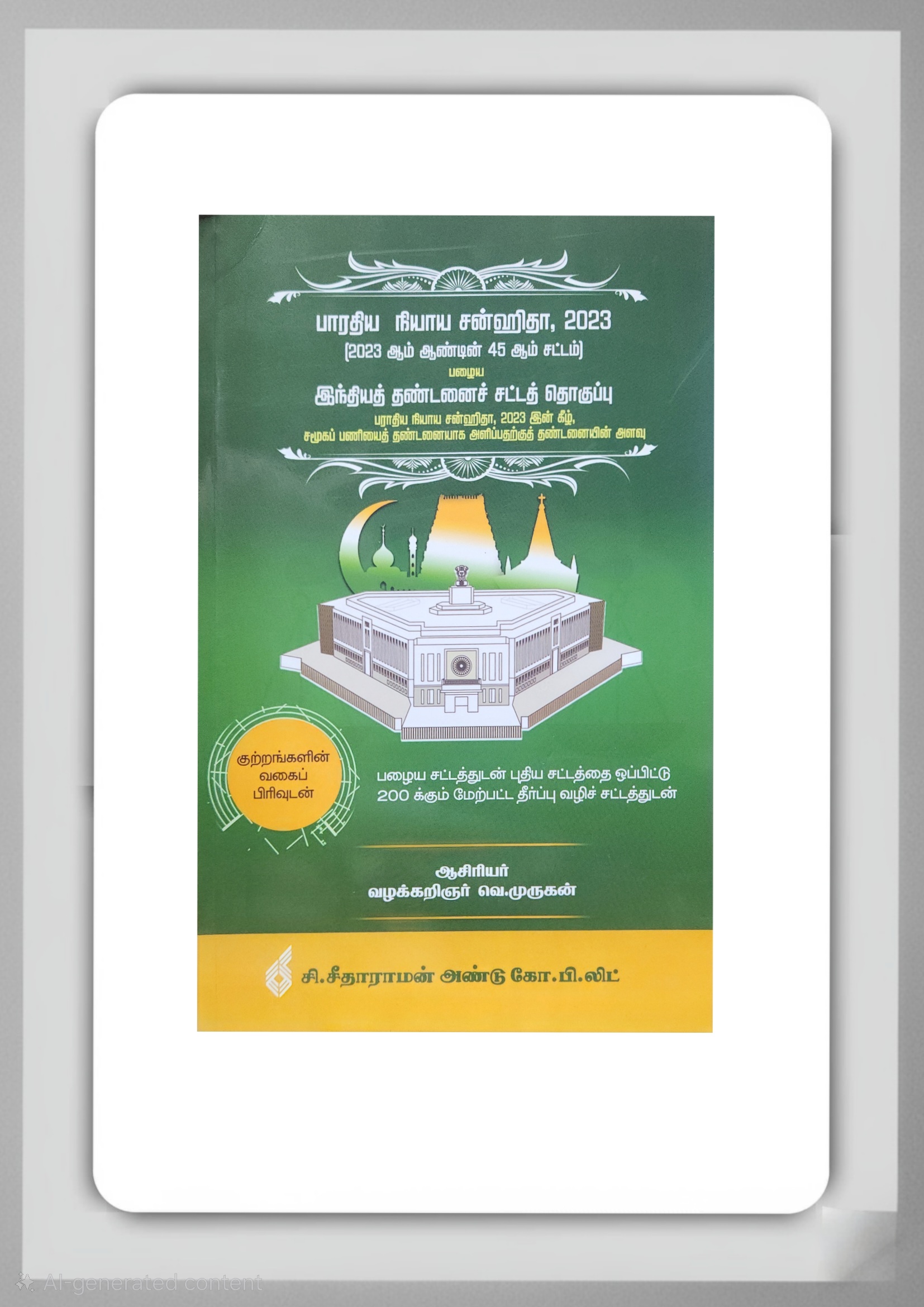 BUY BHARATIYA NYAYA SANHITA TAMIL | 2025 | BNS TAMIL BARE ACT SITARAMAN & CO | V.MURUGAN| BEST BOOK IN TAMIL | LATEST EDITION | BUY BHARATIYA NYAYA SANHITA TAMIL | 2025 | BNS TAMIL BARE ACT SITARAMAN & CO | V.MURUGAN| BEST BOOK IN TAMIL | LATEST EDITION |