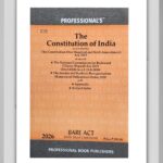 BUY CONSTITUTION OF INDIA BARE ACT | CONSTITUTION LAW BARE ACT PROFESSIONAL | LAETST EDITION 2026 | WITH SHORT COMMENTS | PROFESSIONAL BOOK PUBLISHERS |