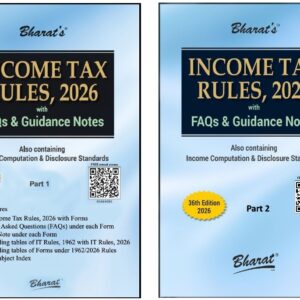 BUY INCOME TAX RULES 2026 | BHARAT LAW HOUSE | PART 1 & 2 | LATEST EDITION |