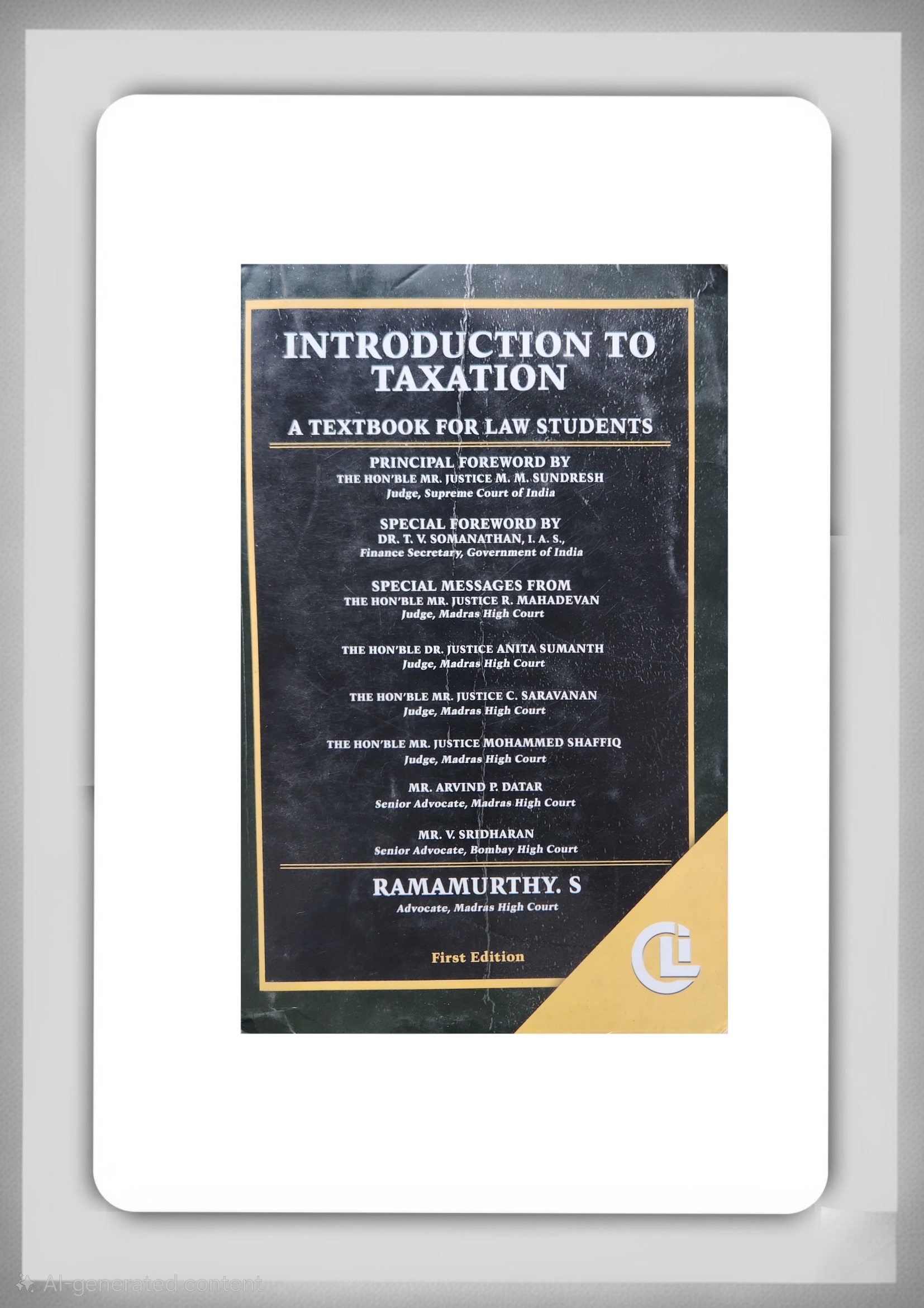 BUY INTRODUCTION TO TAXATION | TAXATION LAW | COMPANY LAW INSTITUTE PUBLICATION | LATEST EDITION | RAMAMURTHY | 2023 | BEST BOOK FOR LAW STUDENTS | BUY INTRODUCTION TO TAXATION | TAXATION LAW | COMPANY LAW INSTITUTE PUBLICATION | LATEST EDITION | RAMAMURTHY | 2023 |