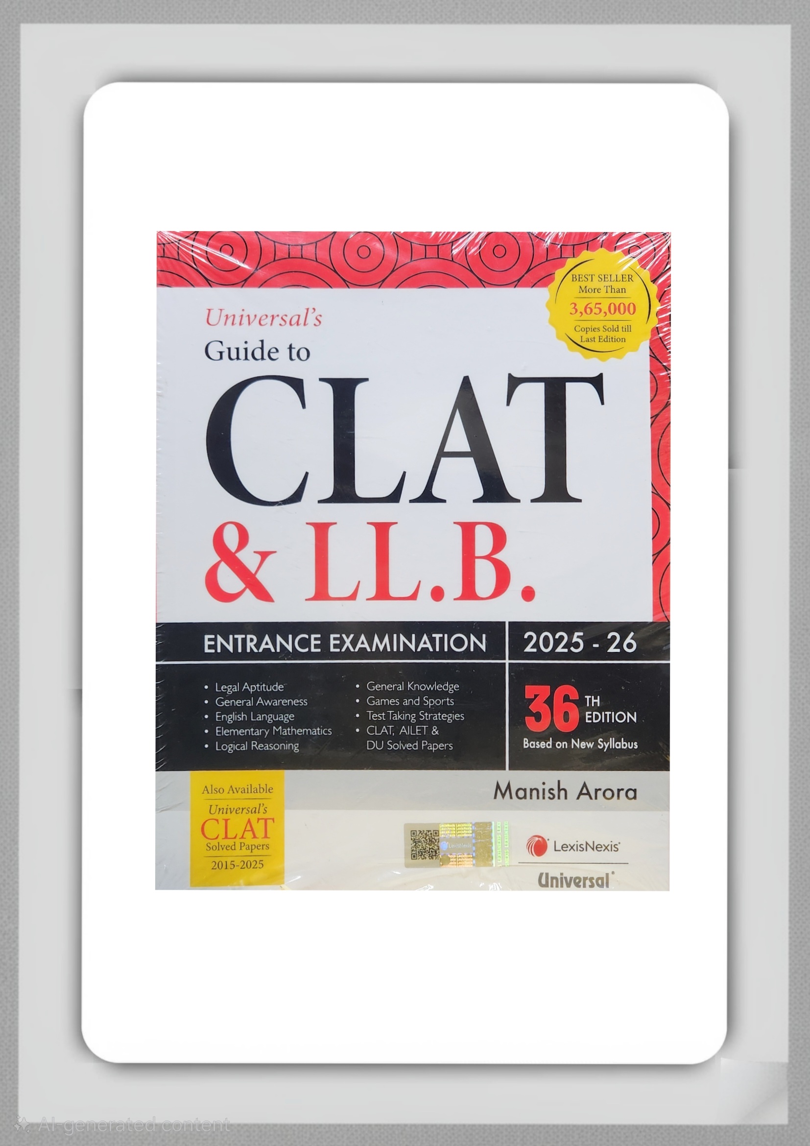 BUY GUIDE TO CLAT AND LLB ENTRANCE EXAMINATION | LEXIS NEXIS UNIVERSAL PUBLICATION| 2025 -2026 | BEST BOOK FOR BL LLB ENTRANCE EXAM | 36 TH EDITION | BUY GUIDE TO CLAT AND LLB ENTRANCE EXAMINATION | LEXIS NEXIS UNIVERSAL PUBLICATION| 2025 -2026 | BEST BOOK FOR BL LLB ENTRANCE EXAM | 36 TH EDITION |