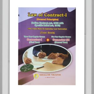 BUY LAW OF CONTRACT I THIRUVALLUVAR | TEXT BOOK WITH INDIAN CONTRACT ACT SPECIFIC RELIEF ACT | BEST BOOK FOR BL LLB STUDENTS | THIRUVALLUVAR PUBLICATION | LATEST EDITION | 2026 |