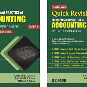 BUY TULSIANS PRINCIPLES AND PRACTICE ACCOUNTING | FOR CA FOUNDATION COURSE | PAPER 1 | S CHAND PUBLICATION | BEST BOOK FOR CA STUDENTS | 2023 EDITION |