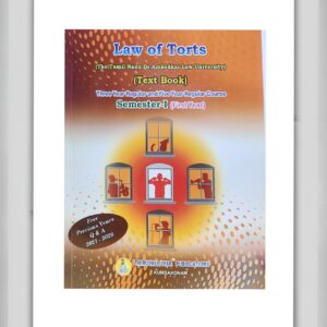 BUY LAW OF TORTS THIRUVALLUVAR | TORTS TEXT BOOK | BEST BOOK FOR BL LLB STUDNETS | THIRUVALLUVAR PUBLICATION | LATEST EDITION | 2026 |